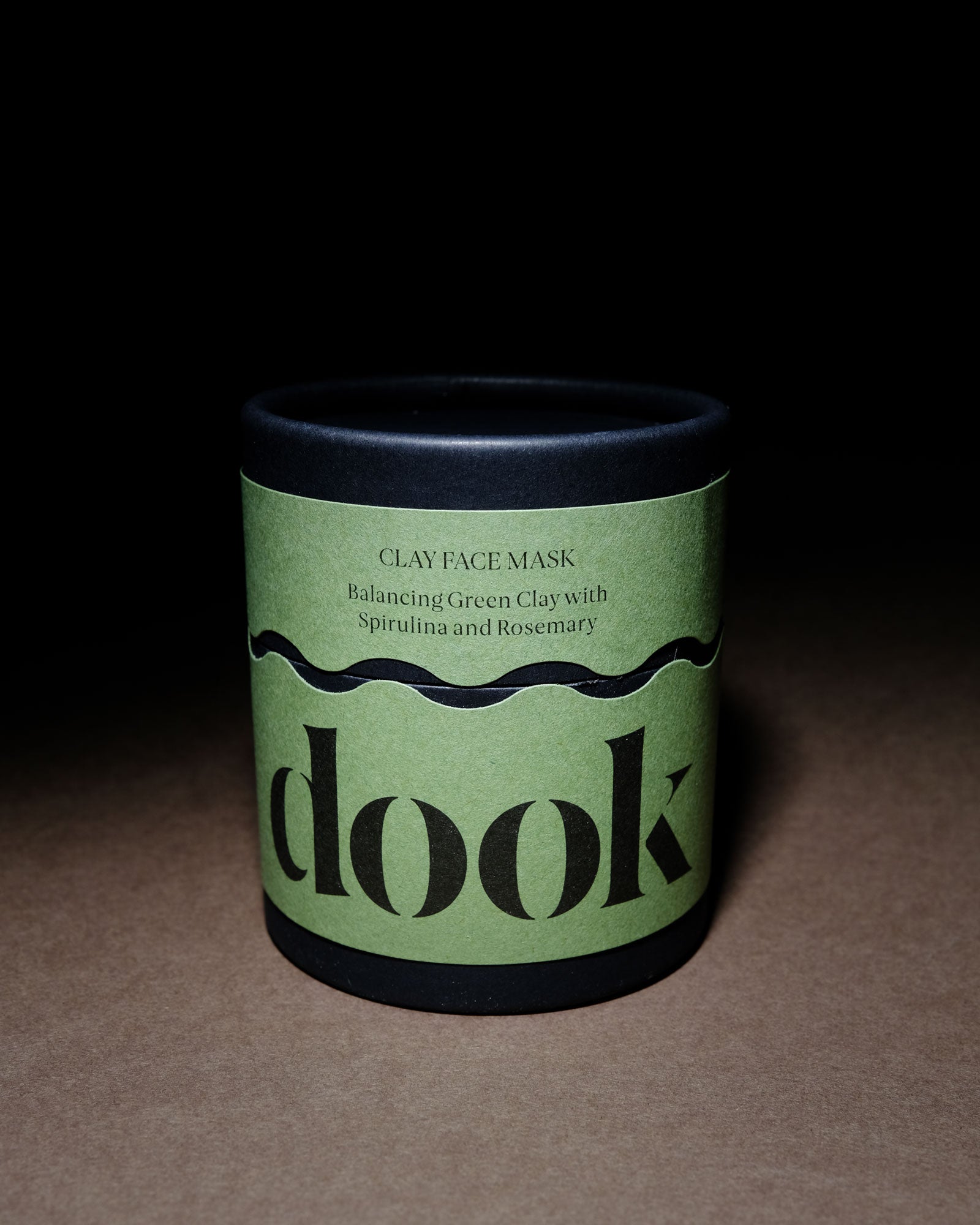 «Dook» Clay Face Maske – Ausgleichender grüner Ton mit Spirulina und Rosmarin